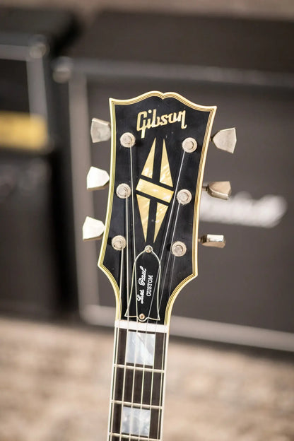 Gibson Custom Shop Limited Edition 1968 Les Paul Custom Reissue Murphy Lab Electric Guitar - Olive Drab Top Ebony Back Heavy Aged with Hardshell Case