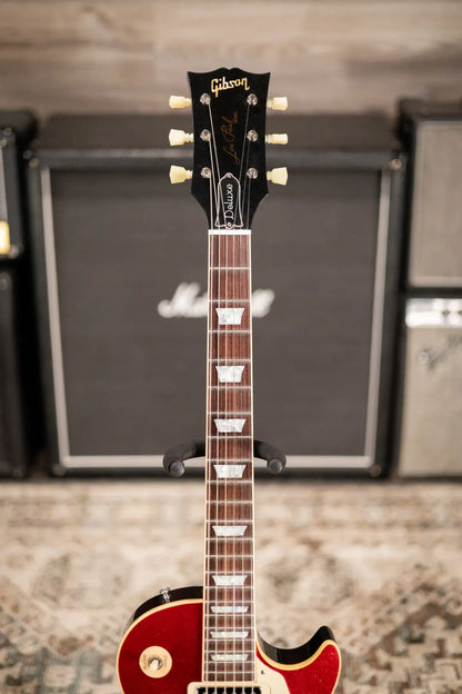 Gibson Custom Shop Limited Edition 1976 Les Paul Deluxe Reissue Electric Guitar - Red Sparkle VOS with Hardshell Case