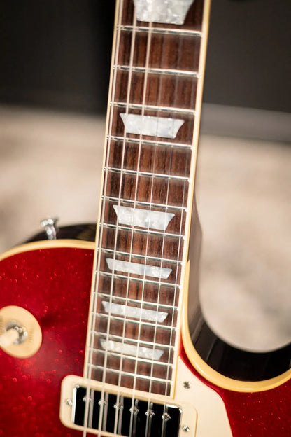 Gibson Custom Shop Limited Edition 1976 Les Paul Deluxe Reissue Electric Guitar - Red Sparkle VOS with Hardshell Case