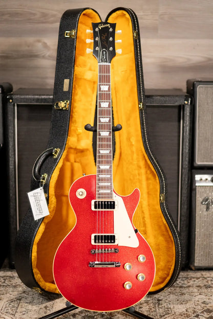 Gibson Custom Shop Limited Edition 1976 Les Paul Deluxe Reissue Electric Guitar - Red Sparkle VOS with Hardshell Case