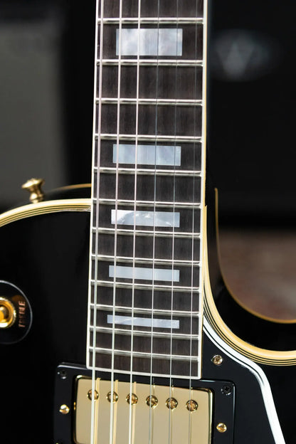 Gibson Custom Shop Made 2 Measure 1957 Les Paul Custom VOS Electric Guitar - Ebony with Hardshell Case