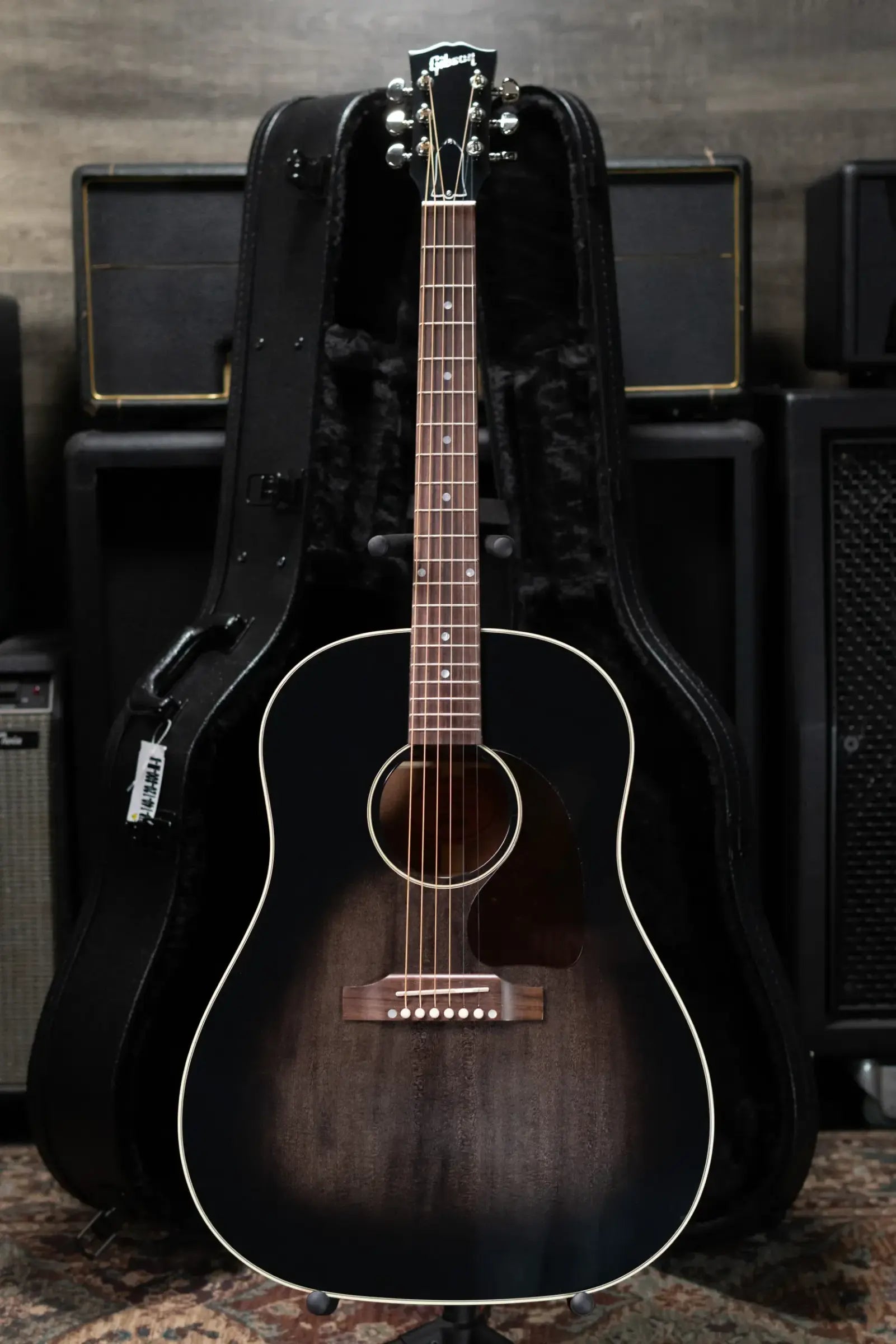 Gibson Custom Shop Made-2-Measure J-45 Standard Acoustic Guitar - Cobra Burst with Hardshell Case