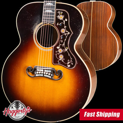 Gibson Custom Shop Pre-War SJ-200 Rosewood Murphy Lab Light Aged Acoustic Guitar - Faded Vintage Sunburst with Hardshell Case - Demo