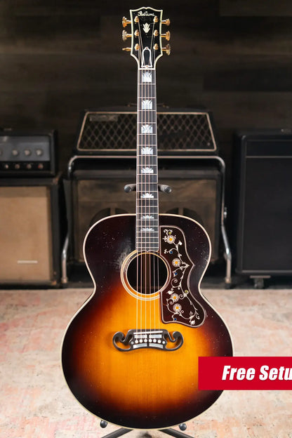 Gibson Custom Shop Pre-War SJ-200 Rosewood Murphy Lab Light Aged Acoustic Guitar - Faded Vintage Sunburst with Hardshell Case - Demo