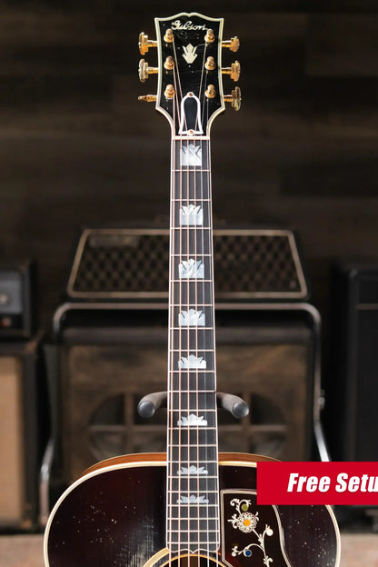 Gibson Custom Shop Pre-War SJ-200 Rosewood Murphy Lab Light Aged Acoustic Guitar - Faded Vintage Sunburst with Hardshell Case - Demo