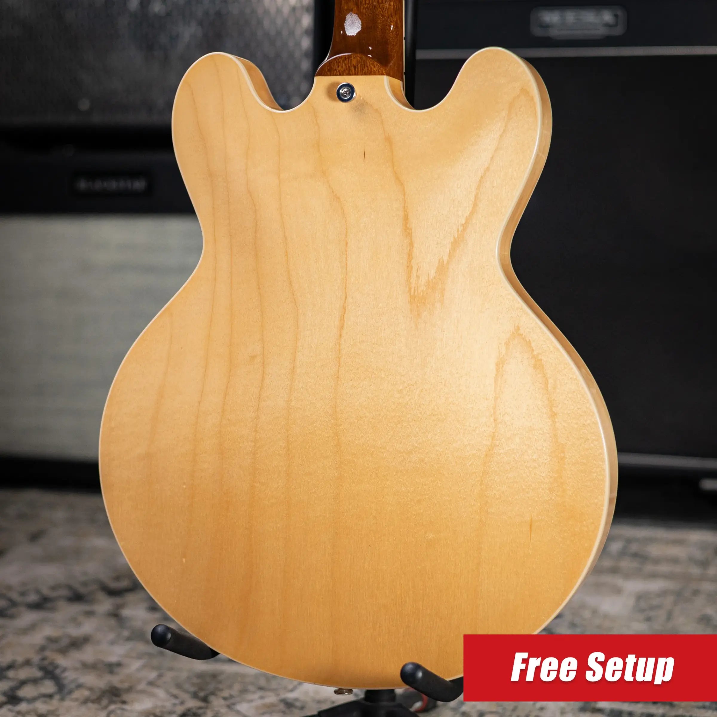 Gibson ES-335 50s Semi-Hollow Electric Guitar - Vintage Natural with Hardshell Case