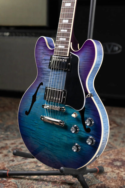 Gibson ES-339 Figured Semi-Hollow Electric Guitar - Blueberry Burst with Hardshell Case
