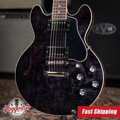 Gibson ES-339 Semi-Hollow Electric Guitar - Transparent Ebony with Hardshell Case