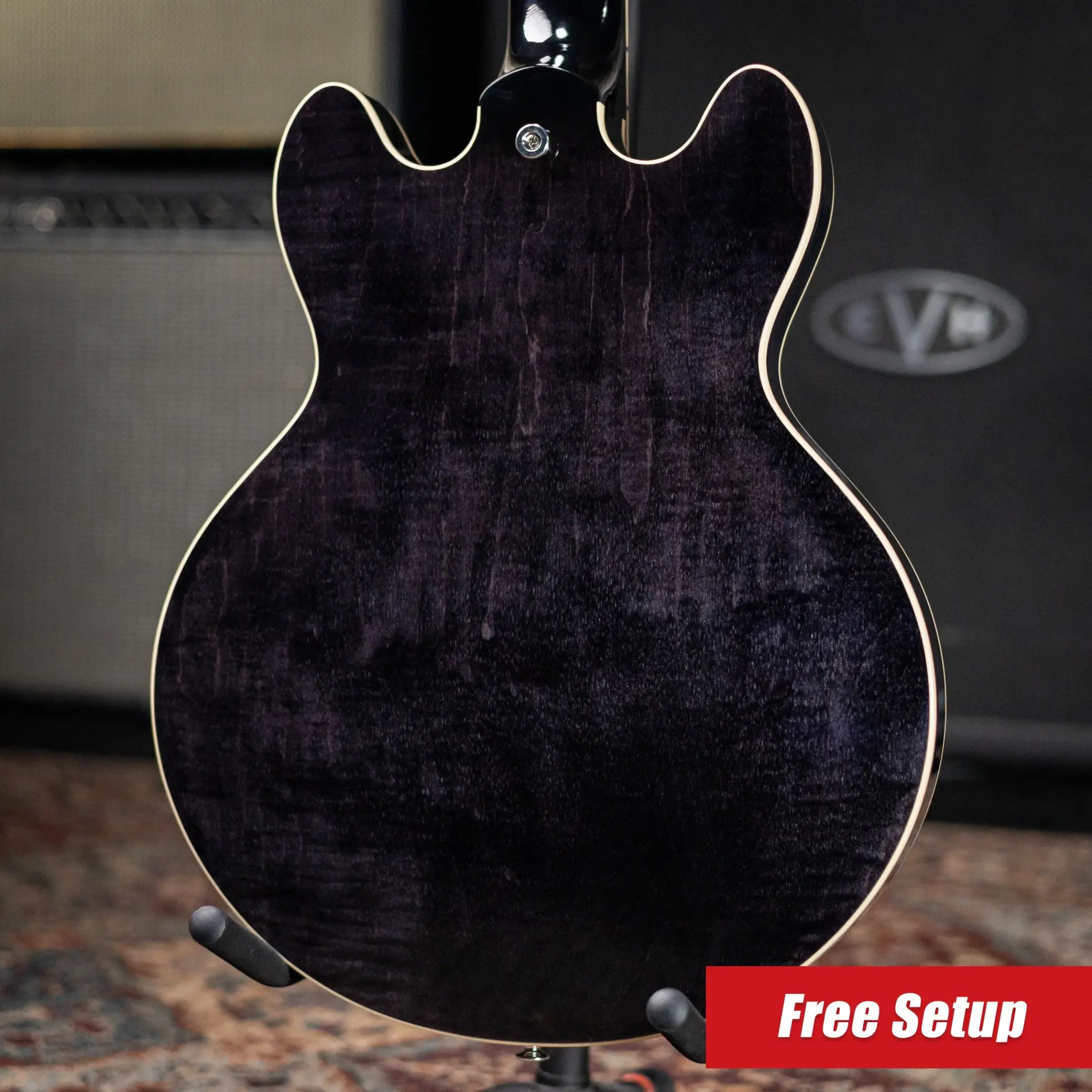 Gibson ES-339 Semi-Hollow Electric Guitar - Transparent Ebony with Hardshell Case