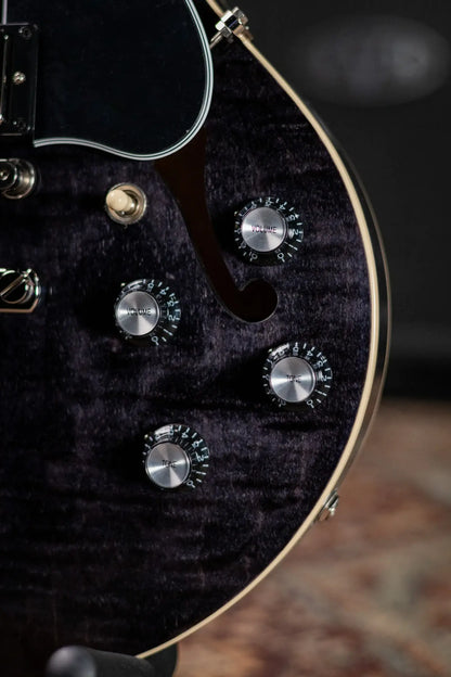 Gibson ES-339 Semi-Hollow Electric Guitar - Transparent Ebony with Hardshell Case