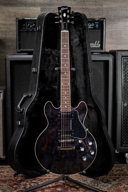 Gibson ES-339 Semi-Hollow Electric Guitar - Transparent Ebony with Hardshell Case