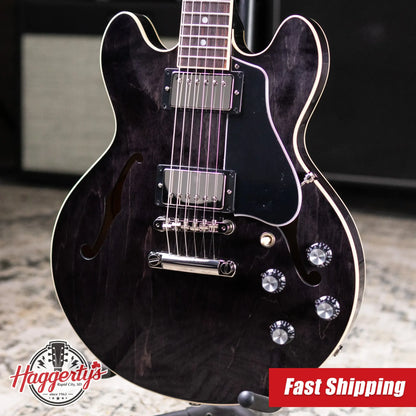 Gibson ES-339 Semi-Hollow Electric Guitar - Transparent Ebony with Hardshell Case