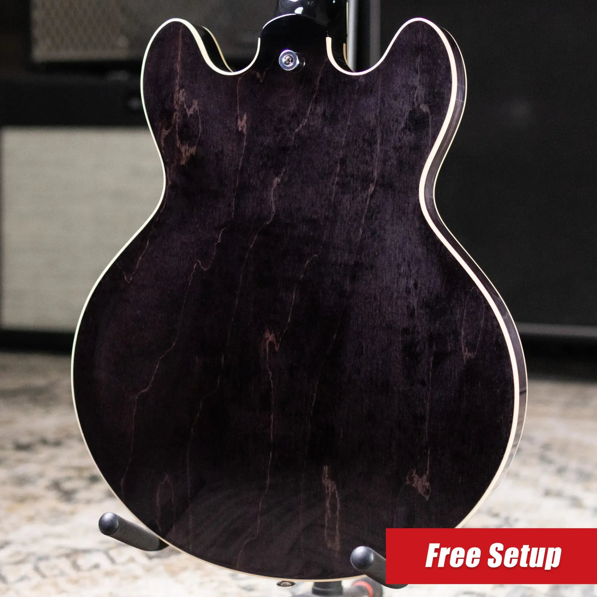 Gibson ES-339 Semi-Hollow Electric Guitar - Transparent Ebony with Hardshell Case