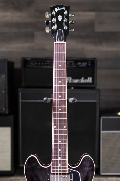 Gibson ES-339 Semi-Hollow Electric Guitar - Transparent Ebony with Hardshell Case