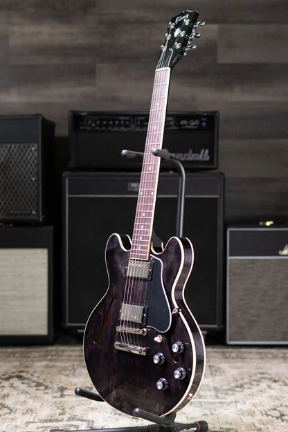 Gibson ES-339 Semi-Hollow Electric Guitar - Transparent Ebony with Hardshell Case