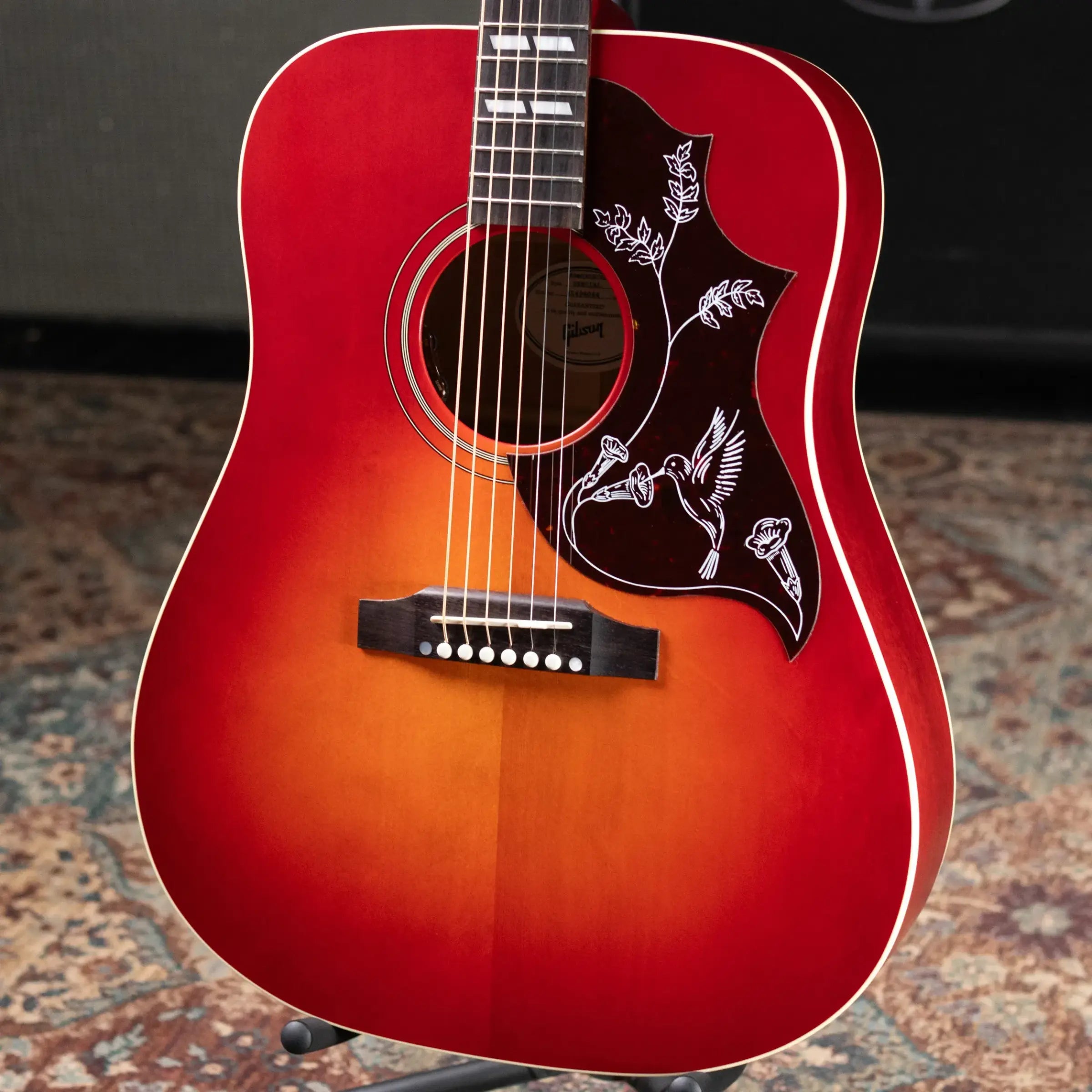 Gibson Hummingbird Special Acoustic/Electric Guitar - Satin Vintage Cherry Sunburst with Gig Bag