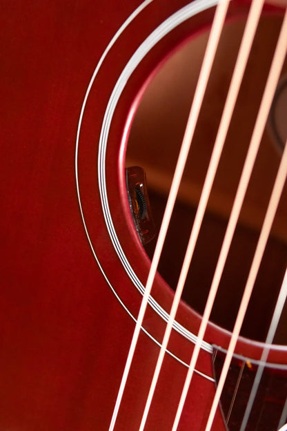Gibson Hummingbird Special Dreadnought Acoustic/Electric Guitar - Satin Wine Red with Gig Bag