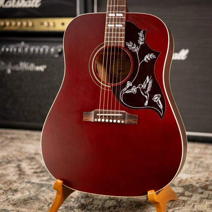 Gibson Hummingbird Special Dreadnought Acoustic/Electric Guitar - Satin Wine Red with Gig Bag