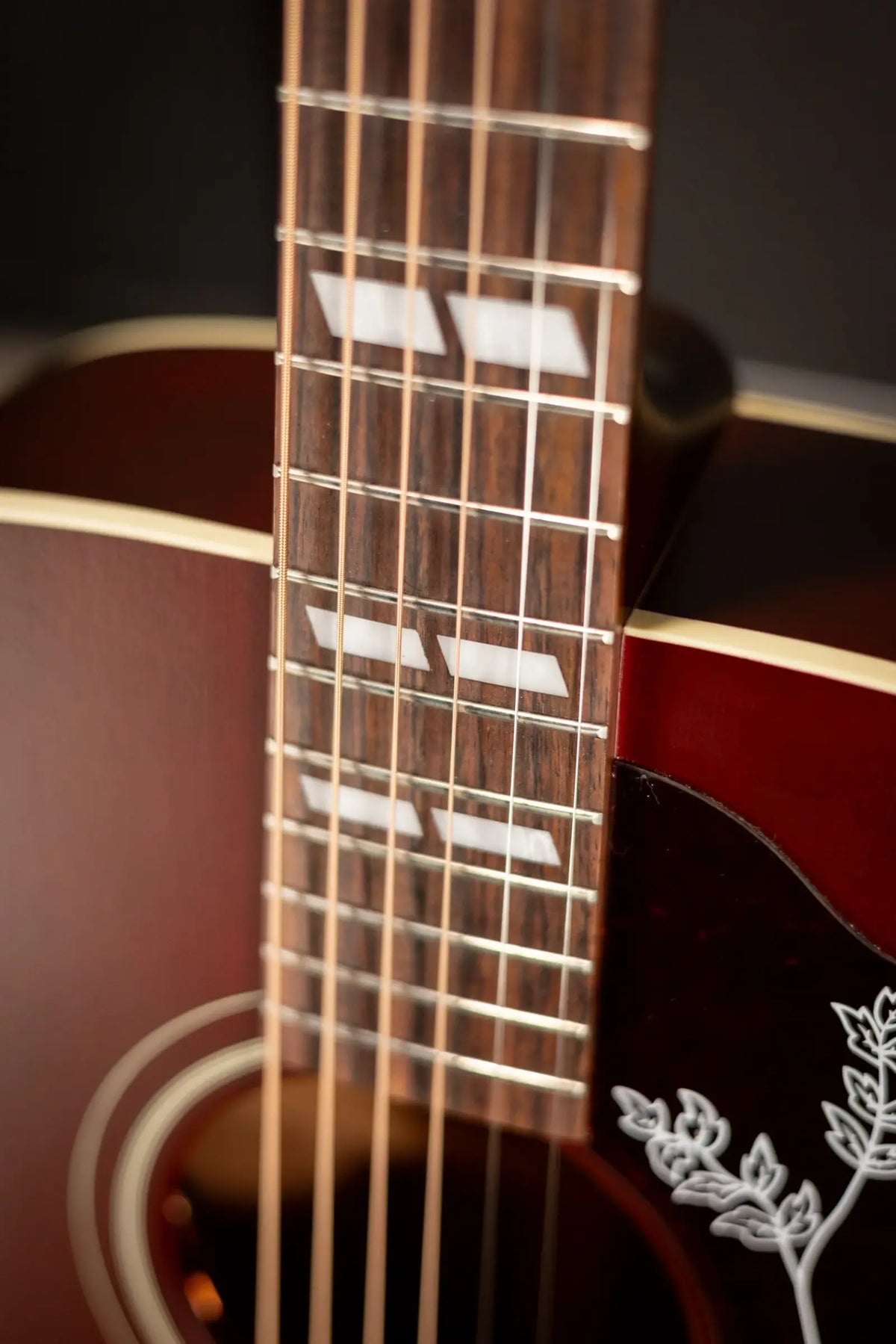 Gibson Hummingbird Special Dreadnought Acoustic/Electric Guitar - Satin Wine Red with Gig Bag