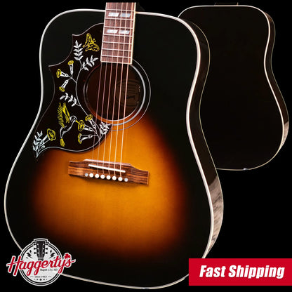 Gibson Hummingbird Standard Left-Handed Acoustic/Electric Guitar - Vintage Sunburst with Hardshell Case - Demo