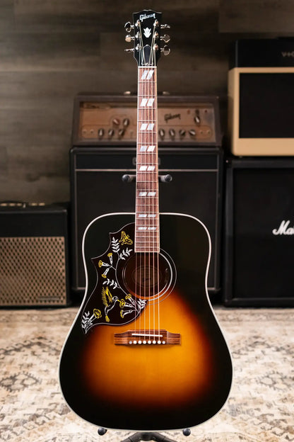 Gibson Hummingbird Standard Left-Handed Acoustic/Electric Guitar - Vintage Sunburst with Hardshell Case