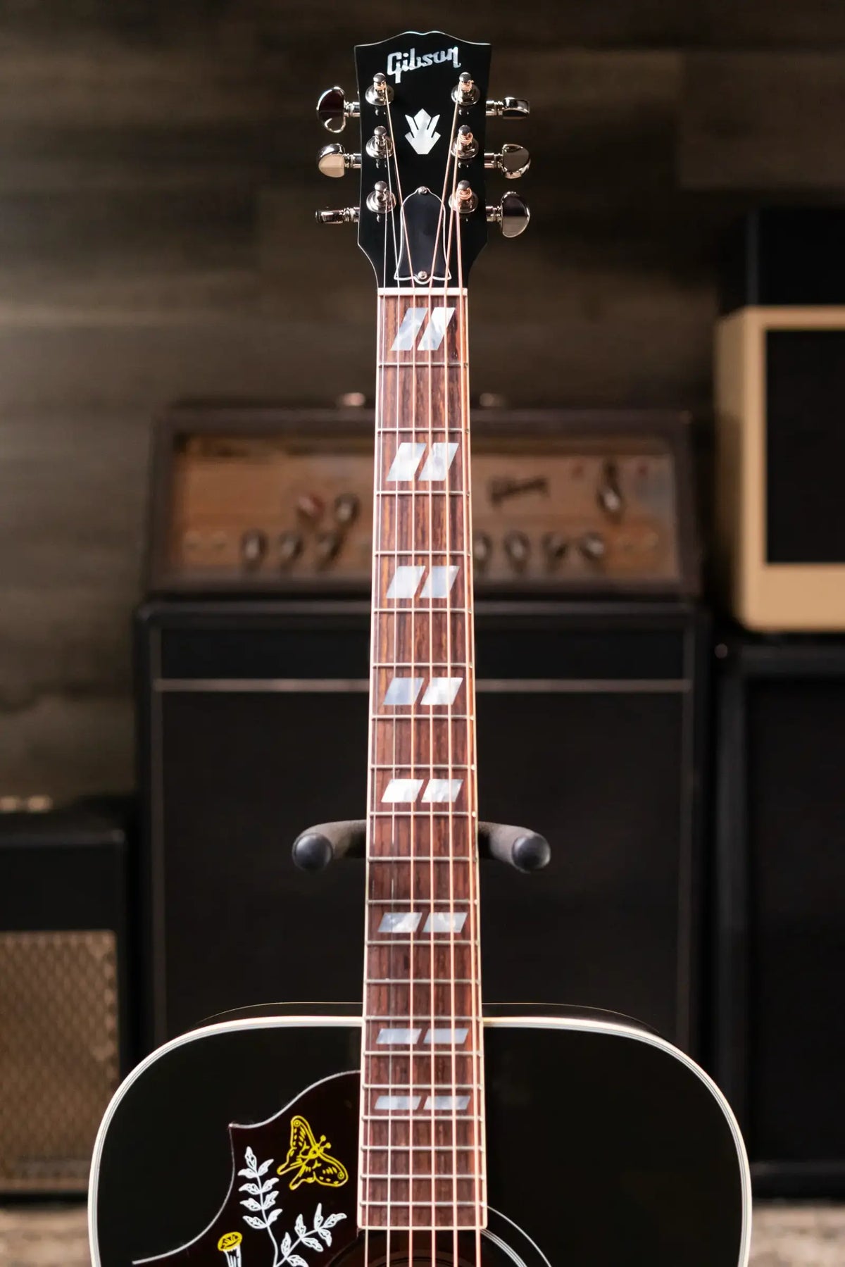 Gibson Hummingbird Standard Left-Handed Acoustic/Electric Guitar - Vintage Sunburst with Hardshell Case - Demo