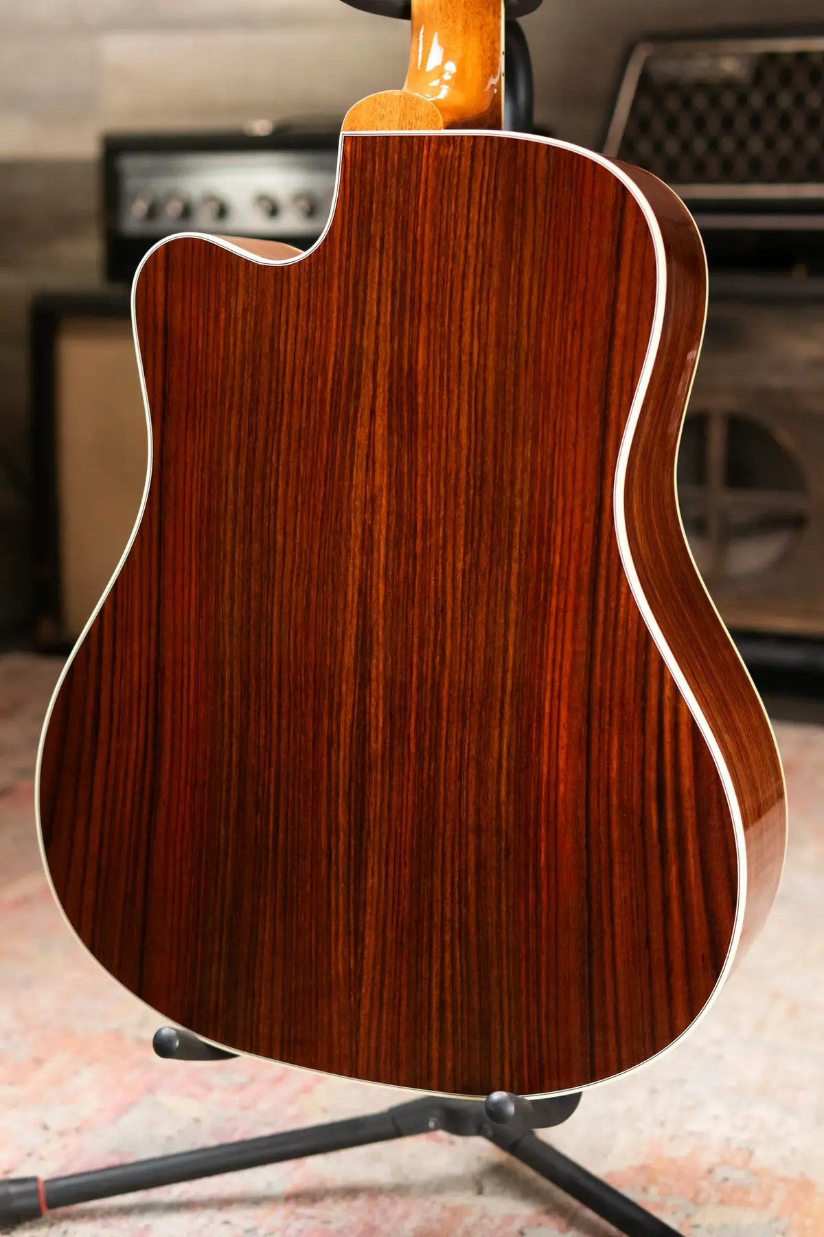 Gibson Hummingbird Standard Rosewood EC Dreadnought Acoustic/Electric Guitar - Rosewood Burst with Hardshell Case