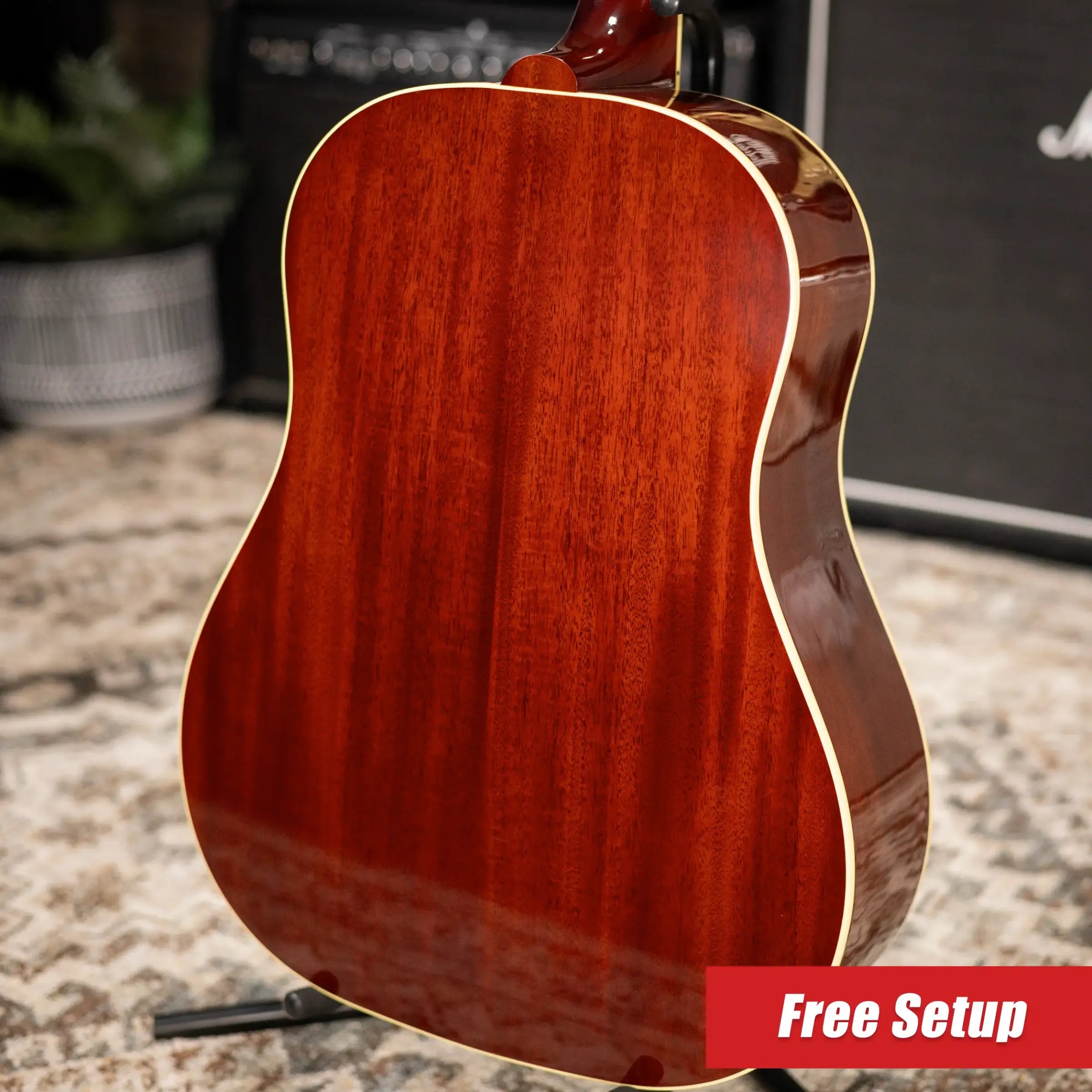 Gibson J-160E Original Acoustic/Electric Guitar - Vintage Sunburst with Hardshell Case