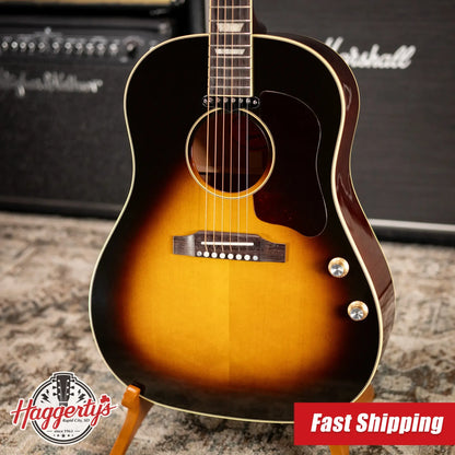 Gibson J-160E Original Acoustic/Electric Guitar - Vintage Sunburst with Hardshell Case