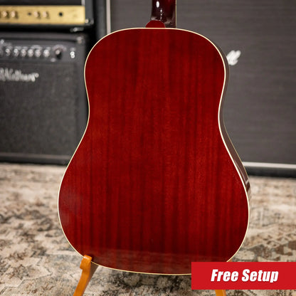 Gibson J-160E Original Acoustic/Electric Guitar - Vintage Sunburst with Hardshell Case