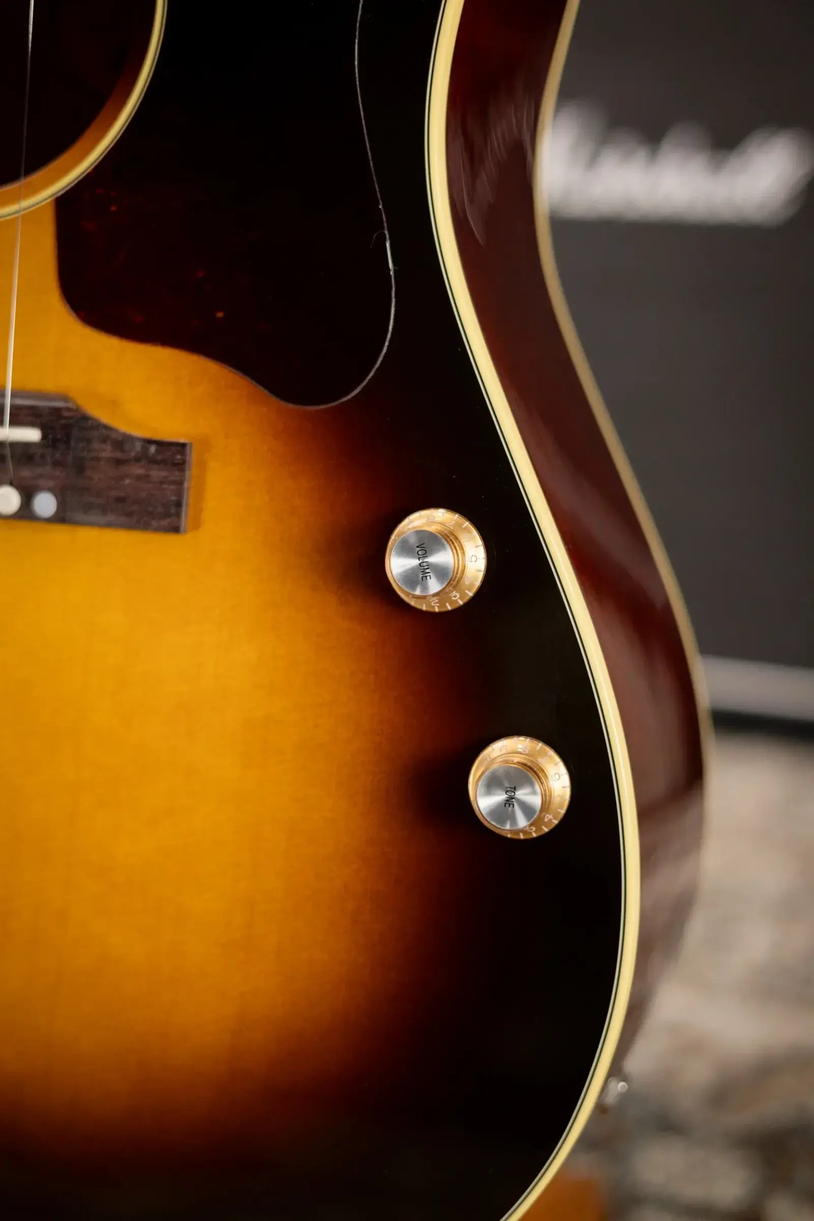 Gibson J-160E Original Acoustic/Electric Guitar - Vintage Sunburst with Hardshell Case