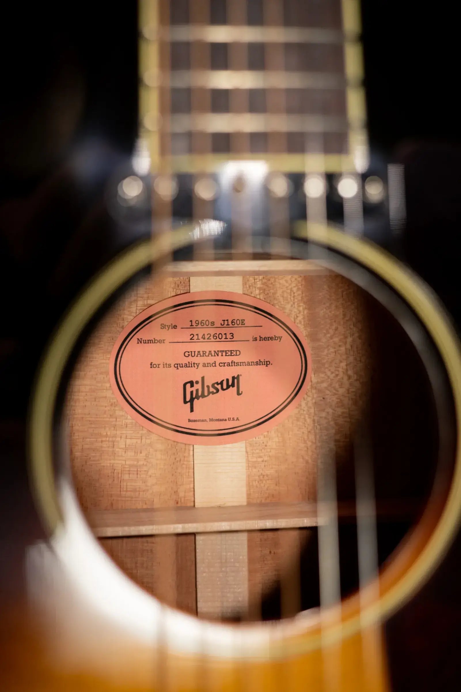 Gibson J-160E Original Acoustic/Electric Guitar - Vintage Sunburst with Hardshell Case