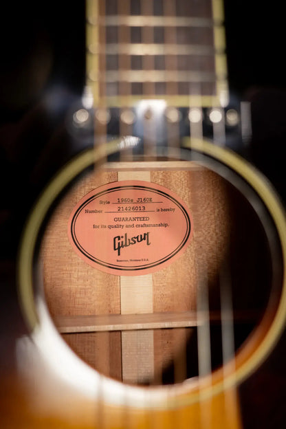Gibson J-160E Original Acoustic/Electric Guitar - Vintage Sunburst with Hardshell Case
