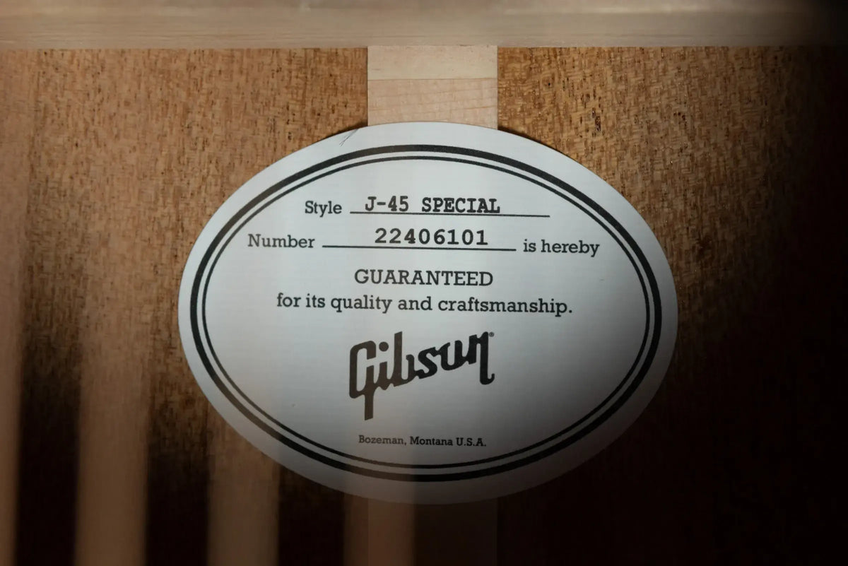 Gibson J-45 Special Acoustic/Electric Guitar - Satin Vintage Sunburst with Gig Bag