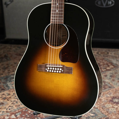 Gibson J-45 Standard 12-String Acoustic/Electric Guitar - Vintage Sunburst with Hardshell Case
