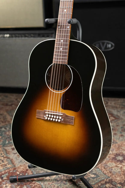 Gibson J-45 Standard 12-String Acoustic/Electric Guitar - Vintage Sunburst with Hardshell Case