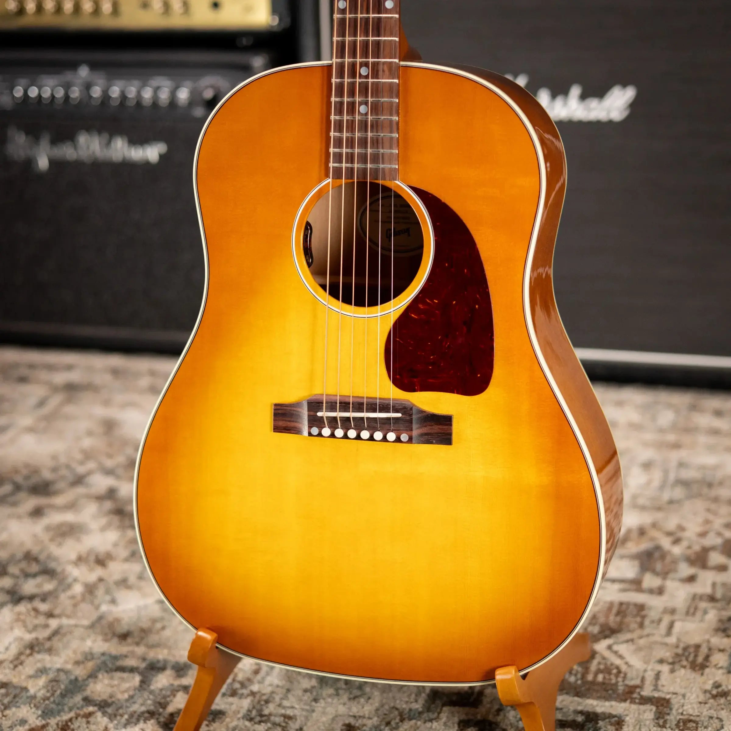Gibson J-45 Standard Acoustic/Electric Guitar - Heritage Cherry Sunburst with Hardshell Case