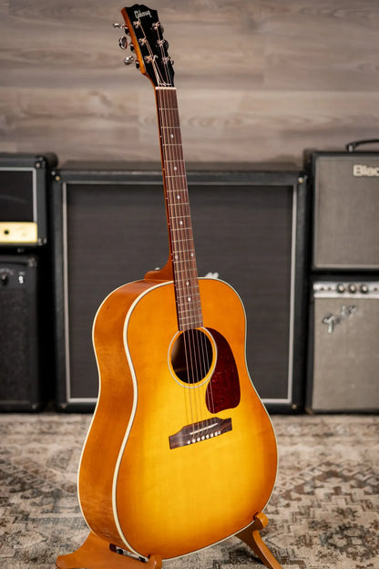 Gibson J-45 Standard Acoustic/Electric Guitar - Heritage Cherry Sunburst with Hardshell Case