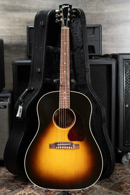 Gibson J-45 Standard Acoustic/Electric Guitar - Vintage Sunburst with Hardshell Case