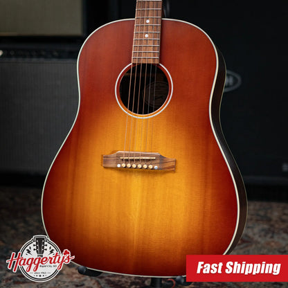Gibson J-45 Studio Rosewood Acoustic/Electric Guitar - Satin Rosewood Burst with Hardshell Case - Floor Model