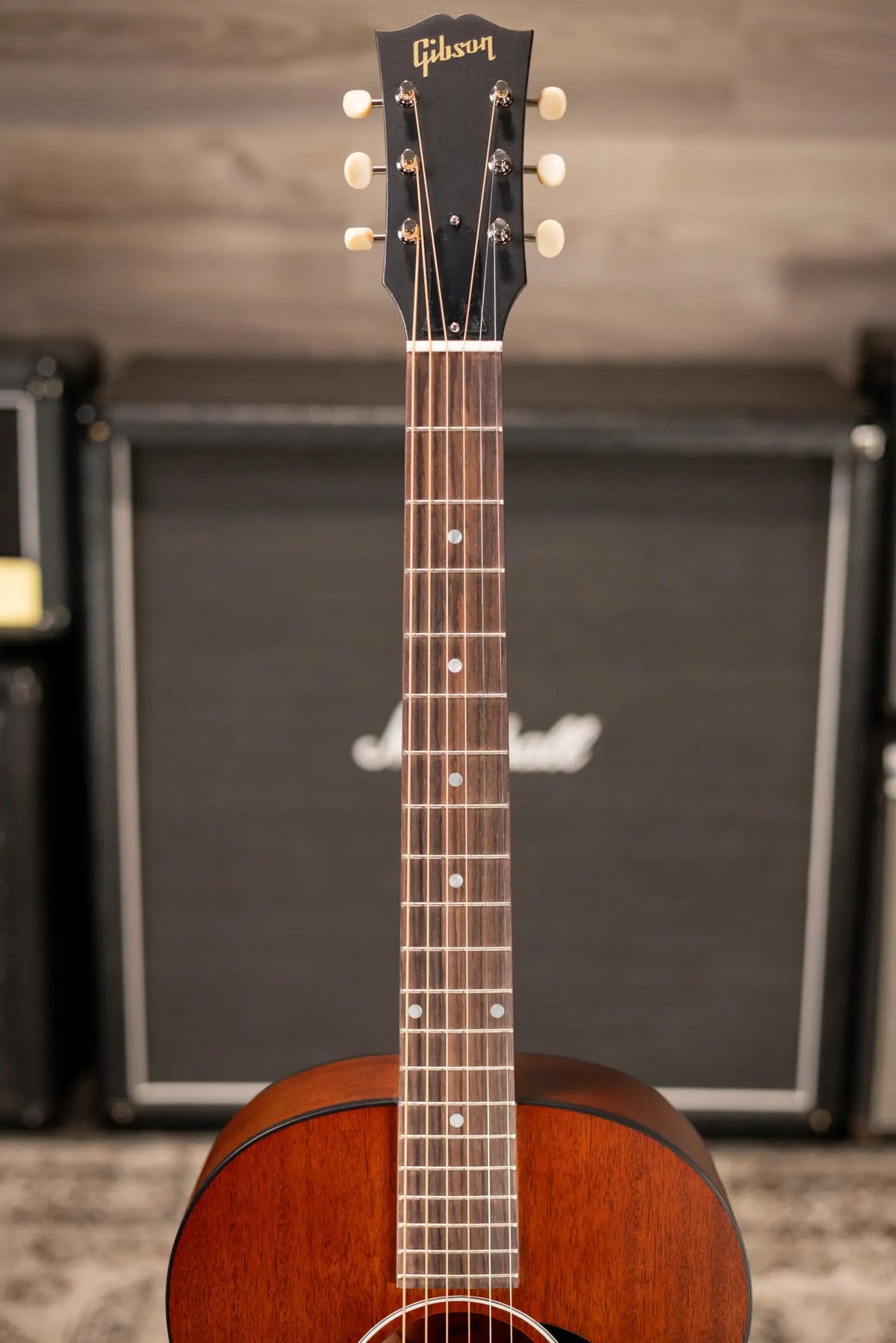 Gibson LG-2 All Mahogany Faded Acoustic/Electric Guitar with Hardshell Case