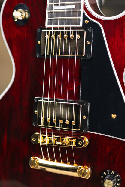 Gibson Les Paul Custom 70s Electric Guitar - Wine Red with Hardshell Case