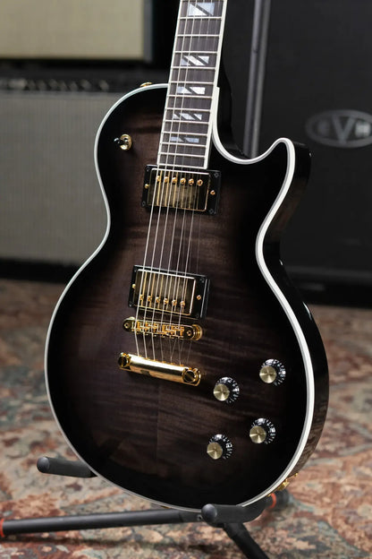 Gibson Les Paul Modern Supreme Electric Guitar - Transparent Ebony Burst with Hardshell Case