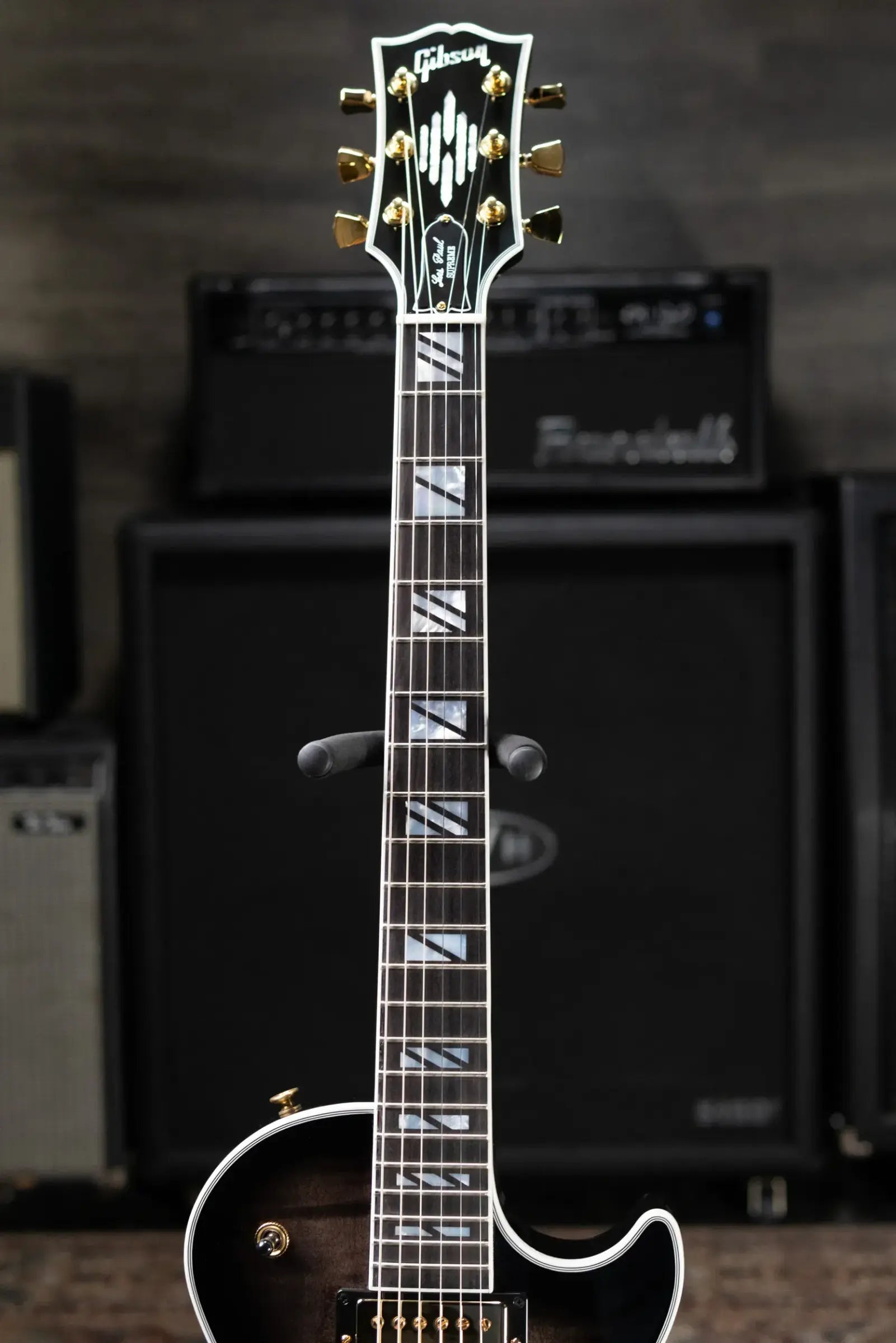 Gibson Les Paul Modern Supreme Electric Guitar - Transparent Ebony Burst with Hardshell Case