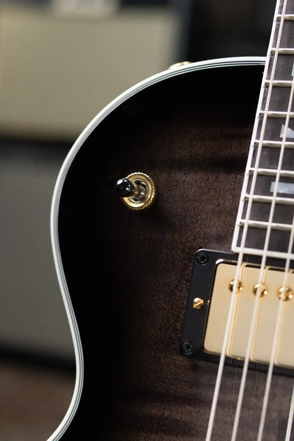 Gibson Les Paul Modern Supreme Electric Guitar - Transparent Ebony Burst with Hardshell Case