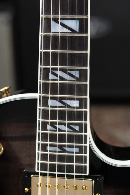 Gibson Les Paul Modern Supreme Electric Guitar - Transparent Ebony Burst with Hardshell Case