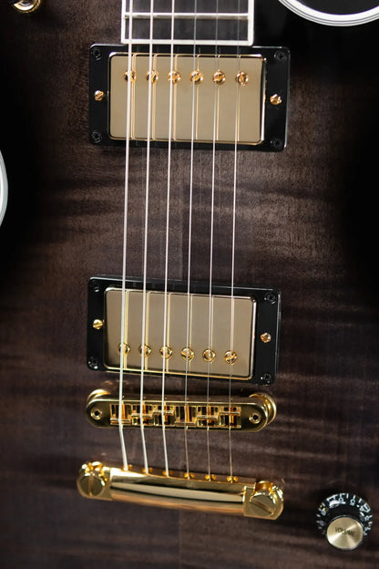 Gibson Les Paul Modern Supreme Electric Guitar - Transparent Ebony Burst with Hardshell Case