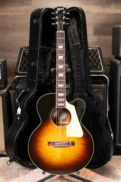 Gibson Les Paul Parlor Acoustic/Electric Guitar - Vintage Sunburst with Hardshell Case - Demo