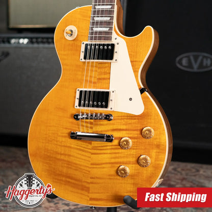 Gibson Les Paul Standard 50s Figured Top Electric Guitar - Honey Amber with Hardshell Case - Demo