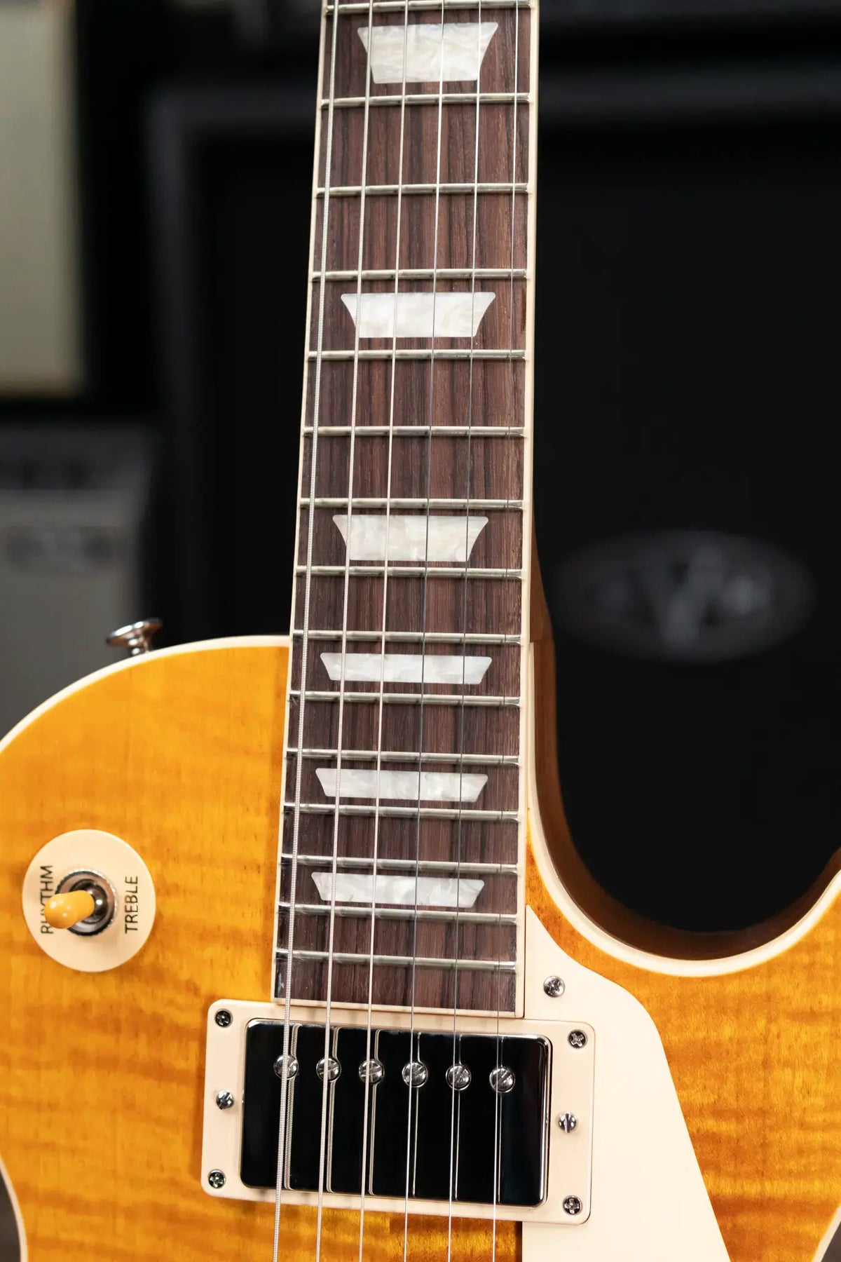 Gibson Les Paul Standard 50s Figured Top Electric Guitar - Honey Amber with Hardshell Case - Demo